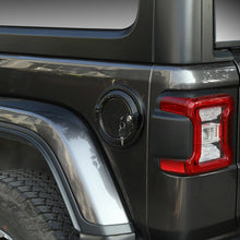 For Jeep Wrangler JL JLU 2018+ Car Locking Door Gas Cap Tank Fuel Filler Cover With Keys Black