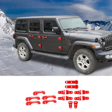 For 2018+ Jeep Wrangler JL 17x Door Handle/Hood Hinge/Spare Tire Bracket Trim Cover RT-TCZ