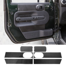 RT-TCZ Real Carbon Fiber Inner Front Door Panel Trim Kit For Jeep Wrangler JK JKU 2007-2010