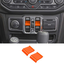 For 2018+ Jeep Wrangler JL JT Window Lift Switch Button Cover Trim RT-TCZ