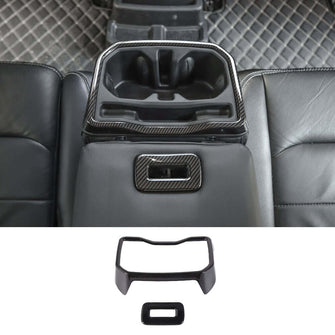 RT-TCZ Rear Water Cup Holder Decor Cover Seat Armrest Trim For Jeep Wrangler JL JLU 2018+ Accessories