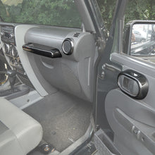 For 2007-2010 Jeep Wrangler JK JKU 22PCS Full Set Interior Decoration Trim Kit ABS Frame Trim Carbon Fiber RT-TCZ