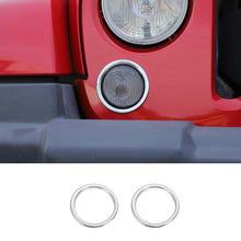 For 2007-2017 Jeep Wrangler JK JKU Front Turn Signal Light Cover Trim Ring Bezel RT-TCZ