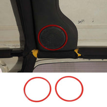 RT-TCZ Interior Roof Speaker Horn Ring Cover Trim For Jeep Wrangler TJ 1997-06 ABS