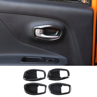 RT-TCZ Interior Door Handle Trim Bowl Cover Decor For Jeep Renegade 2016+ Accessories