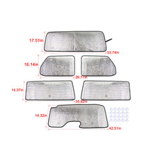 For 2018+ Jeep Wrangler JL 2 Door 6pcs Window Sun Shade Heat Visor Shield Cover RT-TCZ
