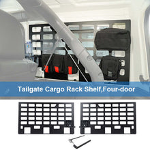 For 2018+ Jeep Wrangler JL 4-Door Rear Trunk Luggage Rack Cargo Shelf Holder Black 2PCS RT-TCZ