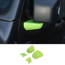 For 2018+ Jeep Wrangler JL JLU & Gladiator JT 4pcs Rearview Side Mirrors Base Cover Trim RT-TCZ