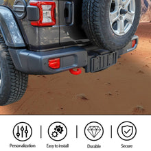 For Jeep Wrangler JL 2018+ Original Towing Bars Car Rear Bumper Tow Trailer Hook Metal