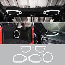 For 2018-2023 Jeep Wrangler JL Rubicon A-pillar &Roof &Trunk Speaker Cover Trim RT-TCZ