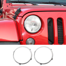 For 2007-2017 Jeep Wrangler JK 7'' Headlight Mounting Bracket Ring Trim Bezel RT-TCZ