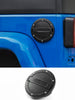 For 2007-2018 Jeep Wrangler JK JKU Door Gas Tank Cap Cover Fuel Filler Door Trim Black RT-TCZ