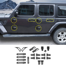 For 2018+ Jeep Wrangler JLU 4Doors 22PCS Exterior Trim Kit Cover Decoration Trim RT-TCZ