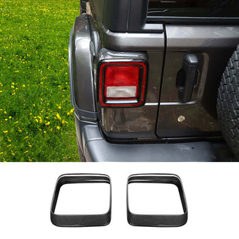RT-TCZ Tail Lamp Bezel Guard Cover Protector Trim For 2018+ Jeep Wrangler JL JLU (Applicable halogen lamps)