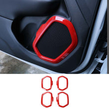 For 2016+ Jeep Renegade 4x Car Door Sound Speaker Audio Ring Cover Frame Trim RT-TCZ