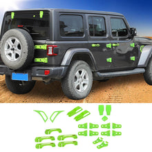 For 2018+ Jeep Wrangler JLU 4Doors 22PCS Exterior Trim Kit Cover Decoration Trim RT-TCZ