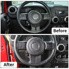 For Jeep Wrangler JK 11-17 & Patriot Compass11-16 & Grand Cherokee11-13 Steering Wheel Covers Panel Decoration RT-TCZ