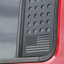 RT-TCZ Rear Door Window Decals Aluminum Alloy Glass Panel Cover for 2007-2017 Jeep Wrangler JKU, 4 Doors, American Flag freeshipping - RT-TCZ