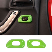 For 2010-2017 Jeep Wrangler JK Door Handle Lock Switch Button Cover Decoration Frame Trim ABS RT-TCZ