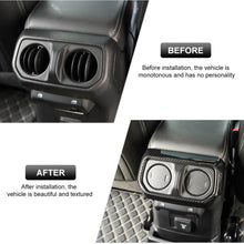 For 2018+ Jeep Wrangler JL JLU Rear Back Seat Air Vents Trim Air-Condition Vent Cover Panel Bezel ABS RT-TCZ