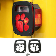 RT-TCZ Black Rear Tail Light Guard Taillight Cover Fit for Jeep Wrangler TJ 1997-06 Paw