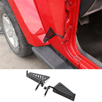 For Jeep Wrangler TJ JK JKU JL JLU & Gladiator JT Front Door Side Foot Pegs Step