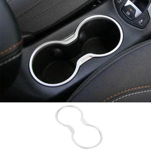 For 2017-2020 Jeep Compass Central Console Chrome Cover Water Cup Holder Trim RT-TCZ