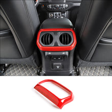 For 2018+ Jeep Wrangler JL JLU Rear Back Seat Air Vents Trim Air-Condition Vent Cover Panel Bezel ABS RT-TCZ