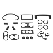 For 2007-2010 Jeep Wrangler JK JKU 22PCS Full Set Interior Decoration Trim Kit ABS Frame Trim Carbon Fiber RT-TCZ