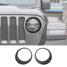 RT-TCZ Front Headlight Lamp Cover Trim Ring for 2018+ Jeep Wrangler JL Sahara & Gladiator JT Accessories