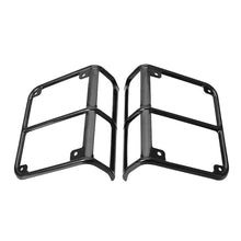 For 2007-2017 Jeep Wrangler JK JKU 2x Black Rear Tail Light Guard Lamp Cover Trim RT-TCZ