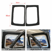 For 2018+ Jeep Wrangler JL 4-Door Rear Window Heat Insulation Cotton Black RT-TCZ