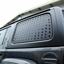 RT-TCZ Rear Door Window Glass Panel Cover Trim Accessories for 2018+ Jeep Wrangler JL