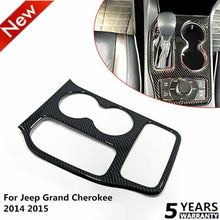 For 2014-2015 Jeep Grand Cherokee Center Gear Shift Panel Cover Trim Carbon Fiber RT-TCZ