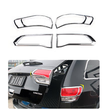 For 2014-2020 Jeep Grand Cherokee 4x Rear Tail Light Lamp Cover Trim Frame RT-TCZ