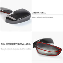 For 2014-2019 Jeep Cherokee & Compass Side Mirrors Cover Rearview Mirrors Trim RT-TCZ