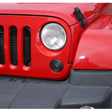 For 2007-2017 Jeep Wrangler JK Front Turn Signal Light Cover Trim Decor Smoked Black RT-TCZ