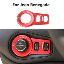 RT-TCZ 1x Headlight Switch Cover Trim Frame For Jeep Renegade 2016+ & Cherokee 2014+