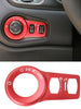 For Jeep Renegade 2016+ & Cherokee 2014+ 1x Headlight Switch Cover Trim Frame RT-TCZ