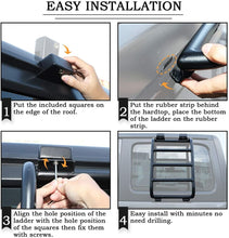 For 2018+ Jeep Wrangler JL Rear Window Extension Climbing Ladder Aluminum Alloy RT-TCZ