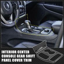 For 2016-2021 Jeep Grand Cherokee Center Gear Shift Panel Cover Trim Carbon Fiber Pattern RT-TCZ