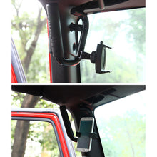 RT-TCZ 3 x Front Top Grab Handles Solid Grip With Phone Holder For Jeep Wrangler JK 07-17