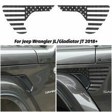 For 2018+ Jeep Wrangler JL JLU Gladiator JT Fender Vent Trim American Flag Sticker