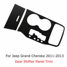 For 2011-13 Jeep Grand Cherokee Center Gear Shift Panel Cover Trim Carbon Fiber RT-TCZ