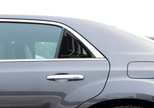 RT-TCZ Rear Window Shutters Louvers Panel Trim For Chrysler 300/ 300C 2011-22 Black ABS