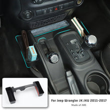 For Jeep Wrangler JK 2011-17 Gear Tray Gear Shift Console Side Storage Box Black
