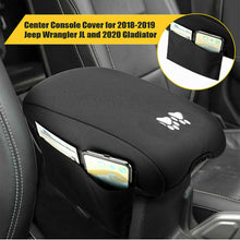 For Jeep Wrangler JL JLU 2018+ Black Center Console Armrest Box Soft Pad Cover Storage Mat