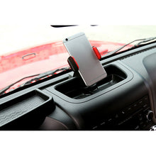 For 2012-2017 Jeep Wrangler JK JKU Multi-Mount Dash Phone Holder & Storage Box Black RT-TCZ