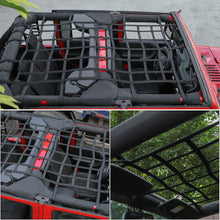 For 2007-2017 Jeep Wrangler JKU 4-Door Mesh Cargo Top Net Trunk Baggage Protective