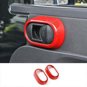 RT-TCZ Interior Door Handle Bowl Cover Trim For Jeep wrangler JK 2007-2010 Red Accessories